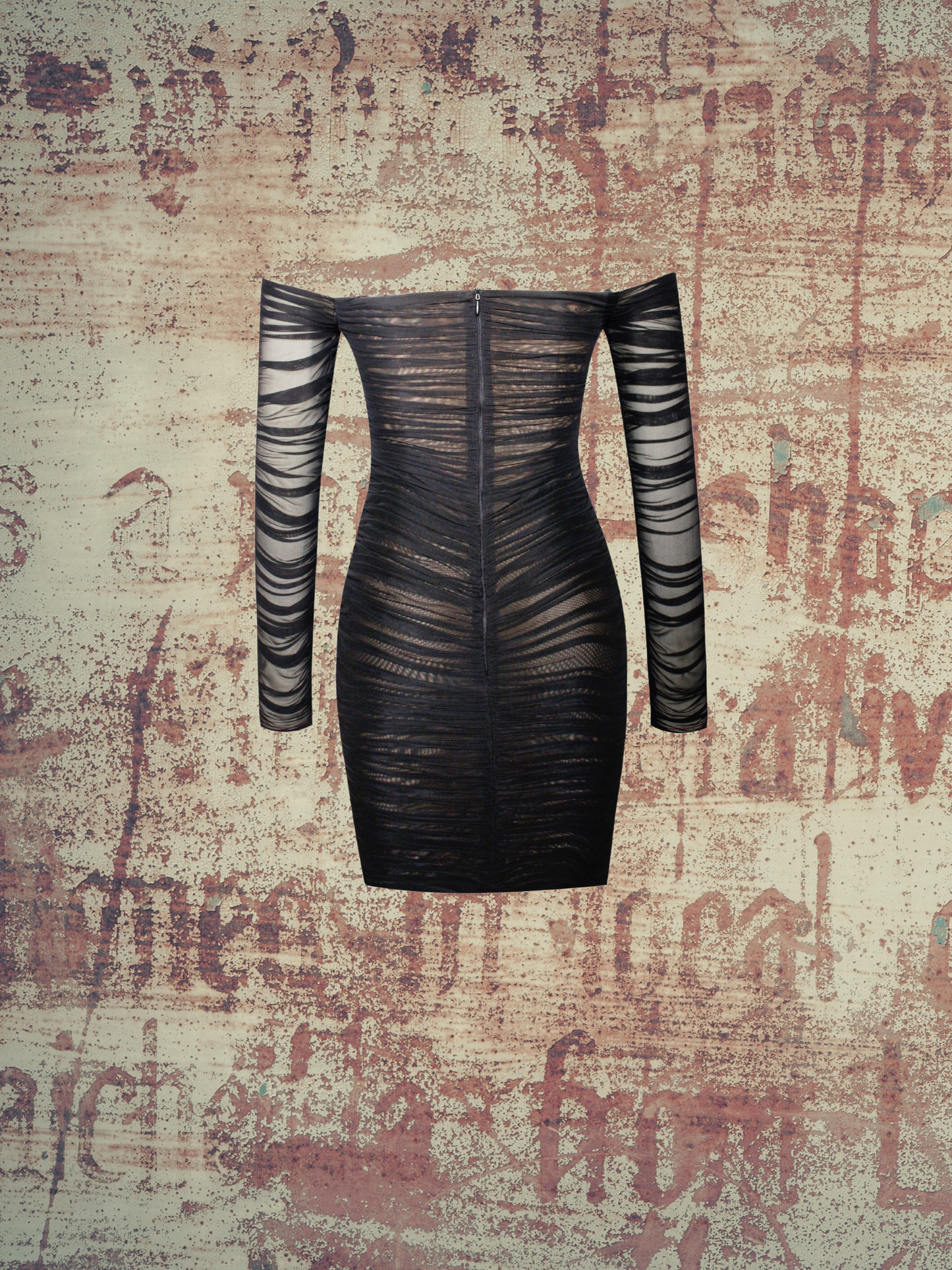 Tierra Mesh Off Shoulder Dress