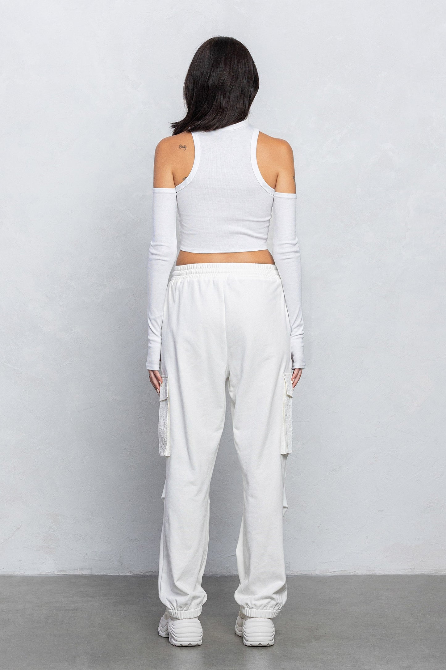 Hadia Terry Cargo Pants