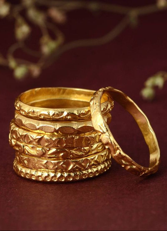 Stackable Indian Brass Rings