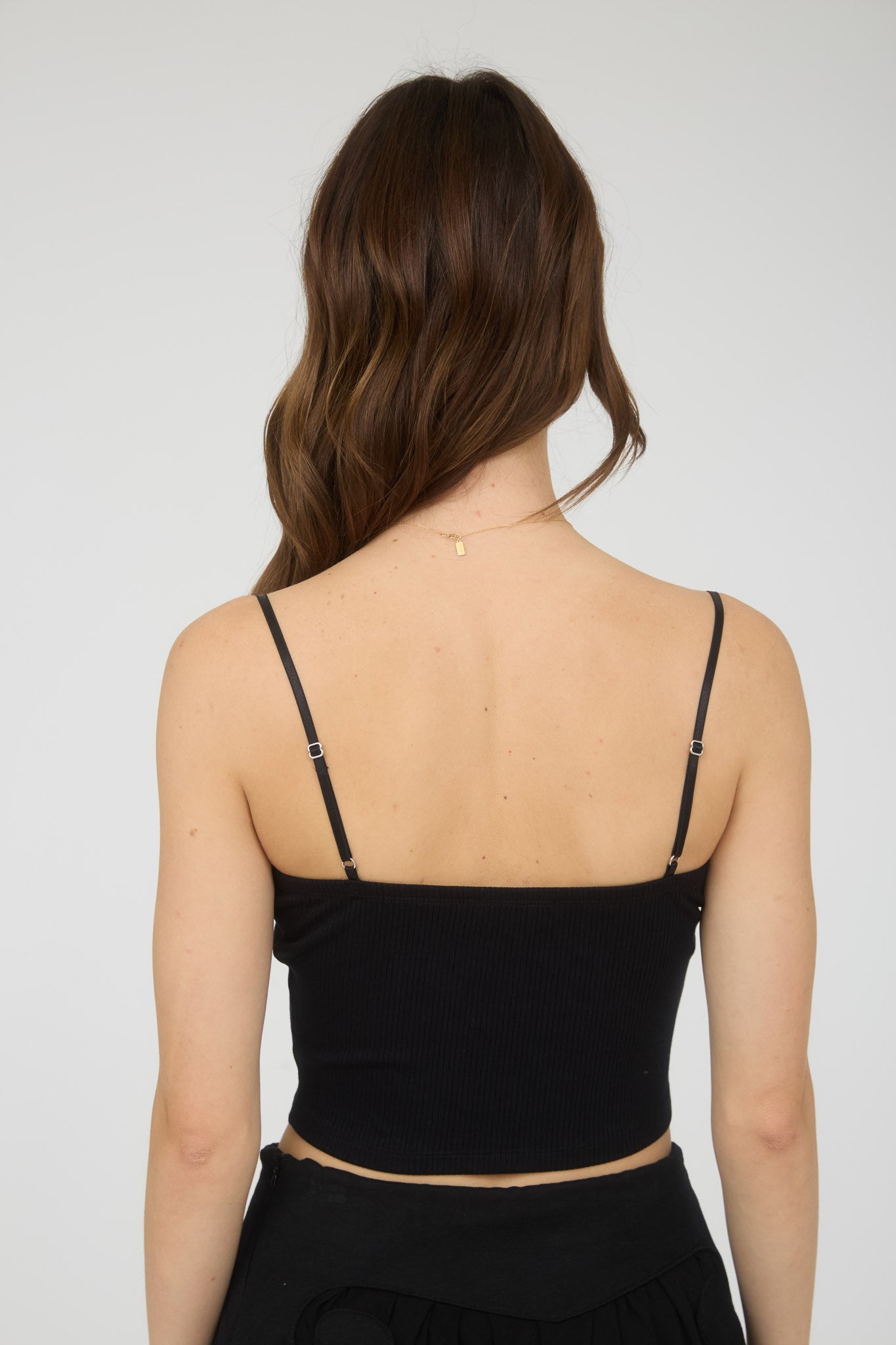Lace Trim Cami Crop Top