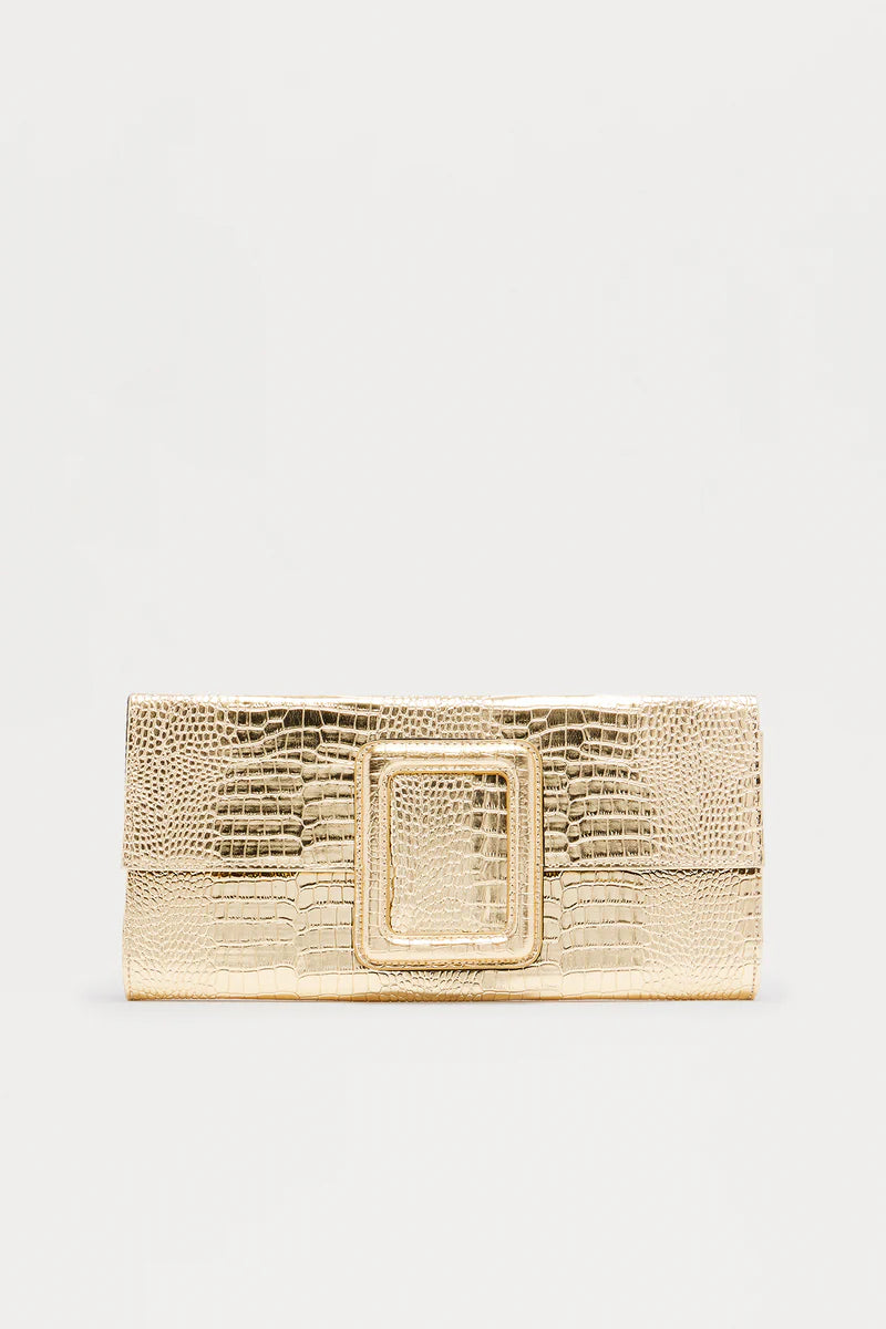 Lexi Croc Clutch