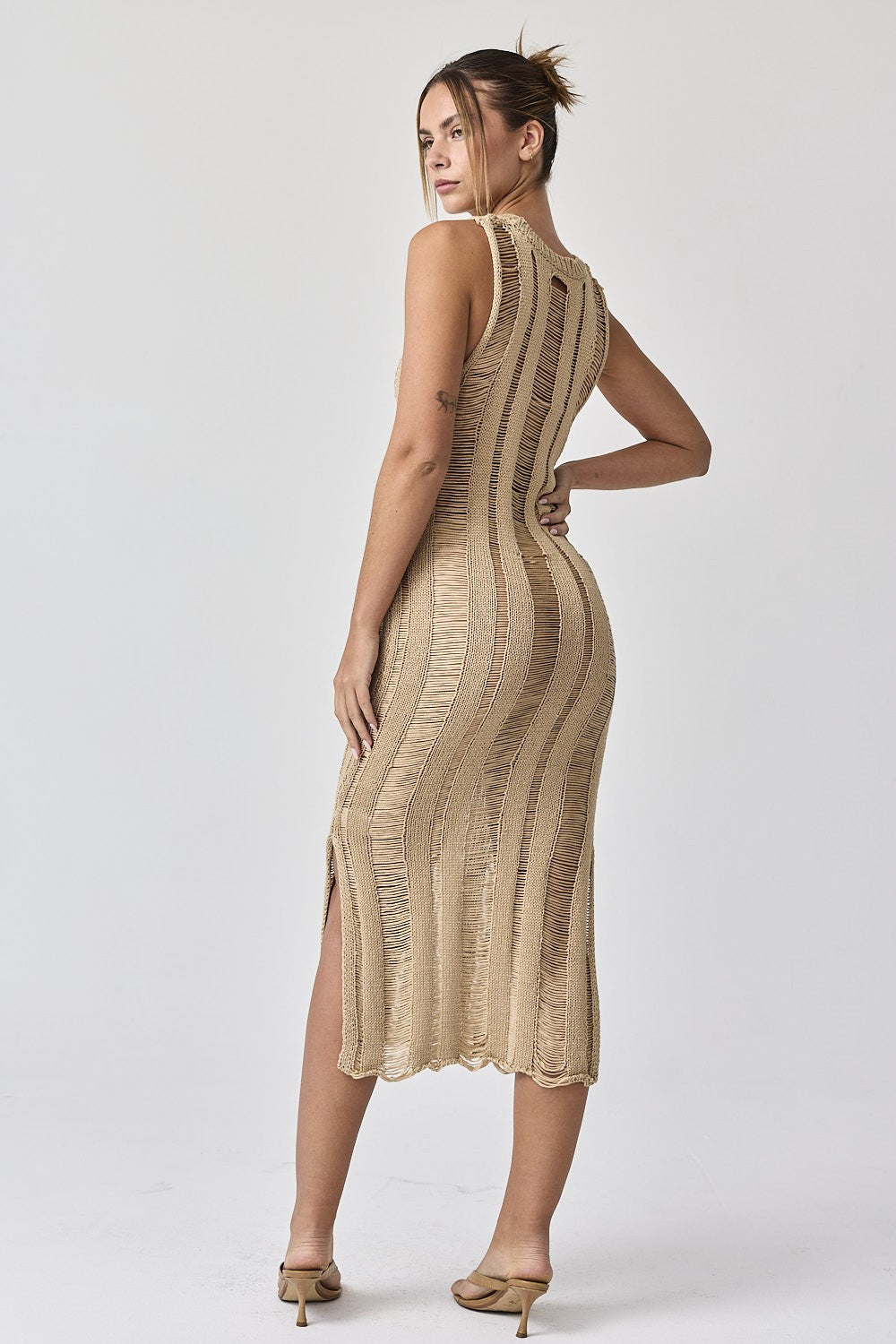 Lillian Ladder Knit Dress
