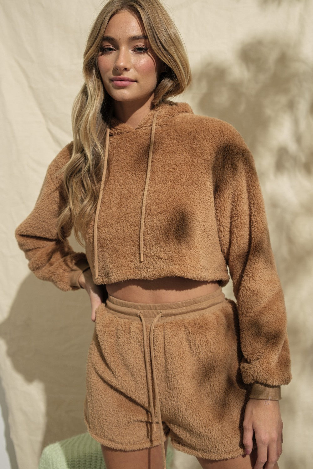 Linsay Cozy Crop Hoodie