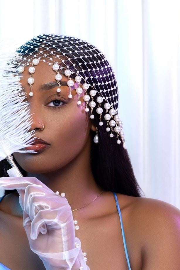 Pearl Beaded Head Chain