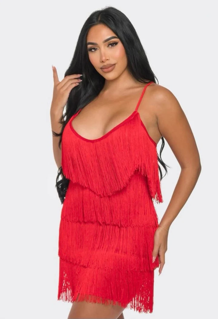 Sasha Fringe Mini Dress