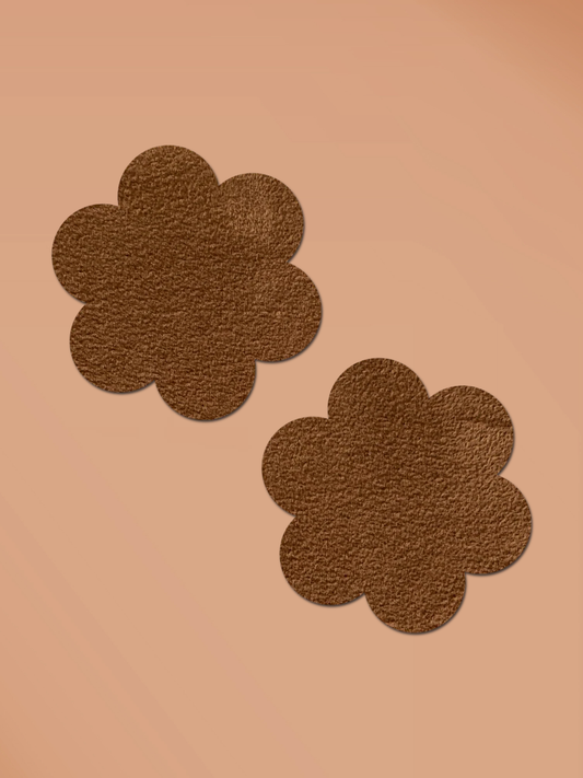 Reusable Suede Flower Power Pasties