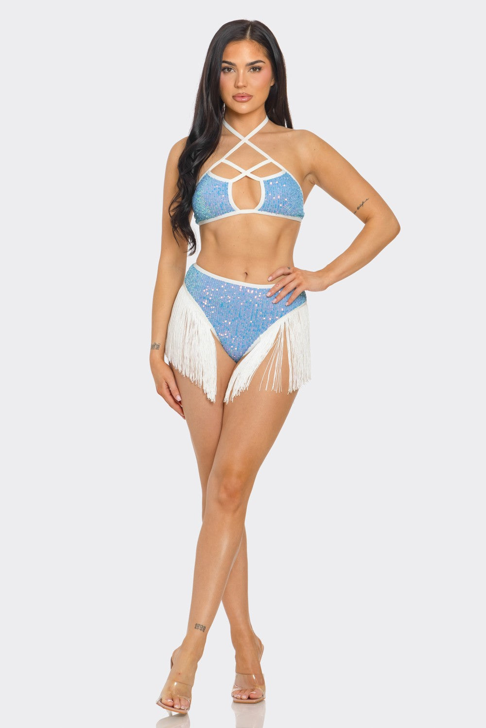 Addison Sequin Fringe Bottom