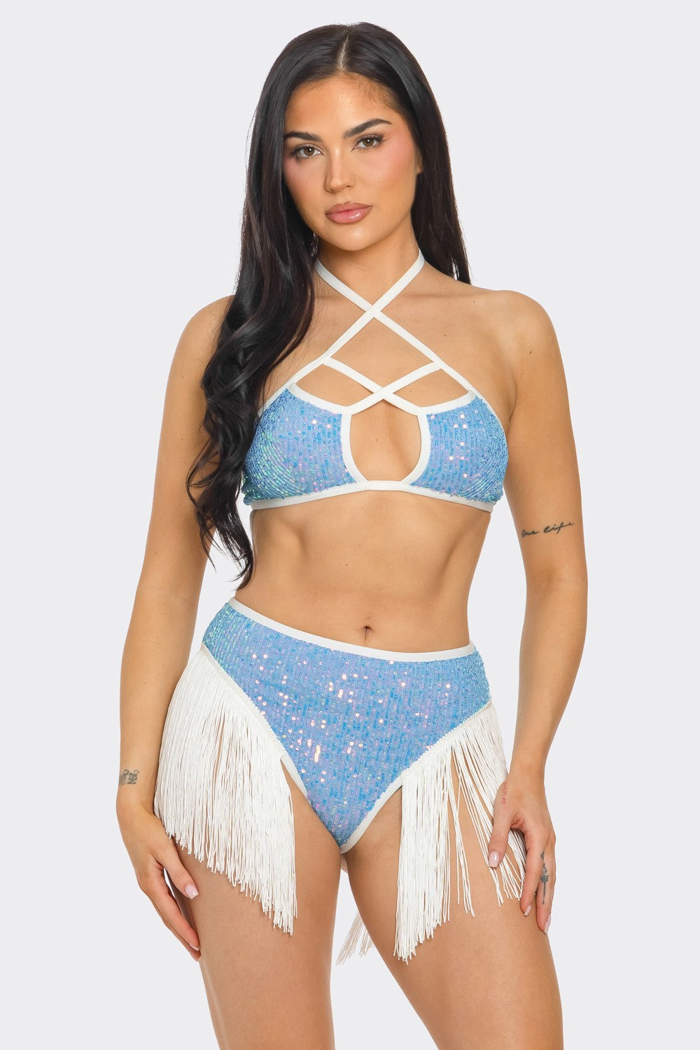Addison Sequin Fringe Bottom
