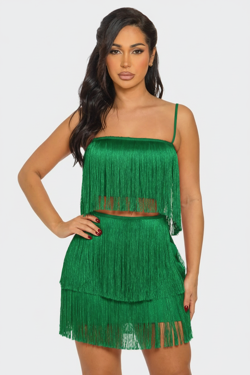 Amica Fringe Crop Top