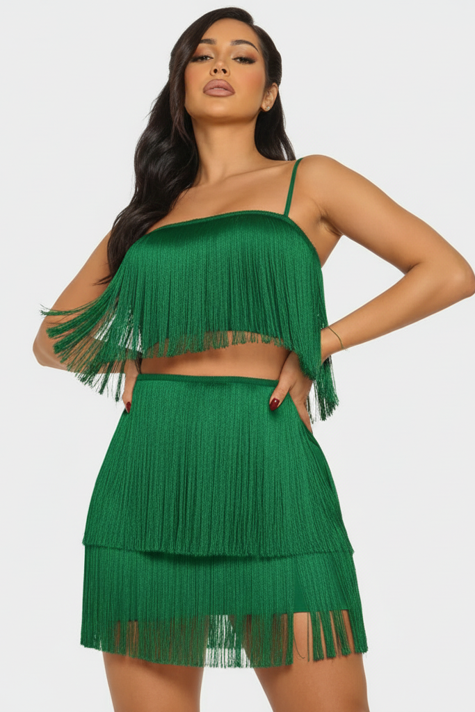 Amica Fringe Crop Top