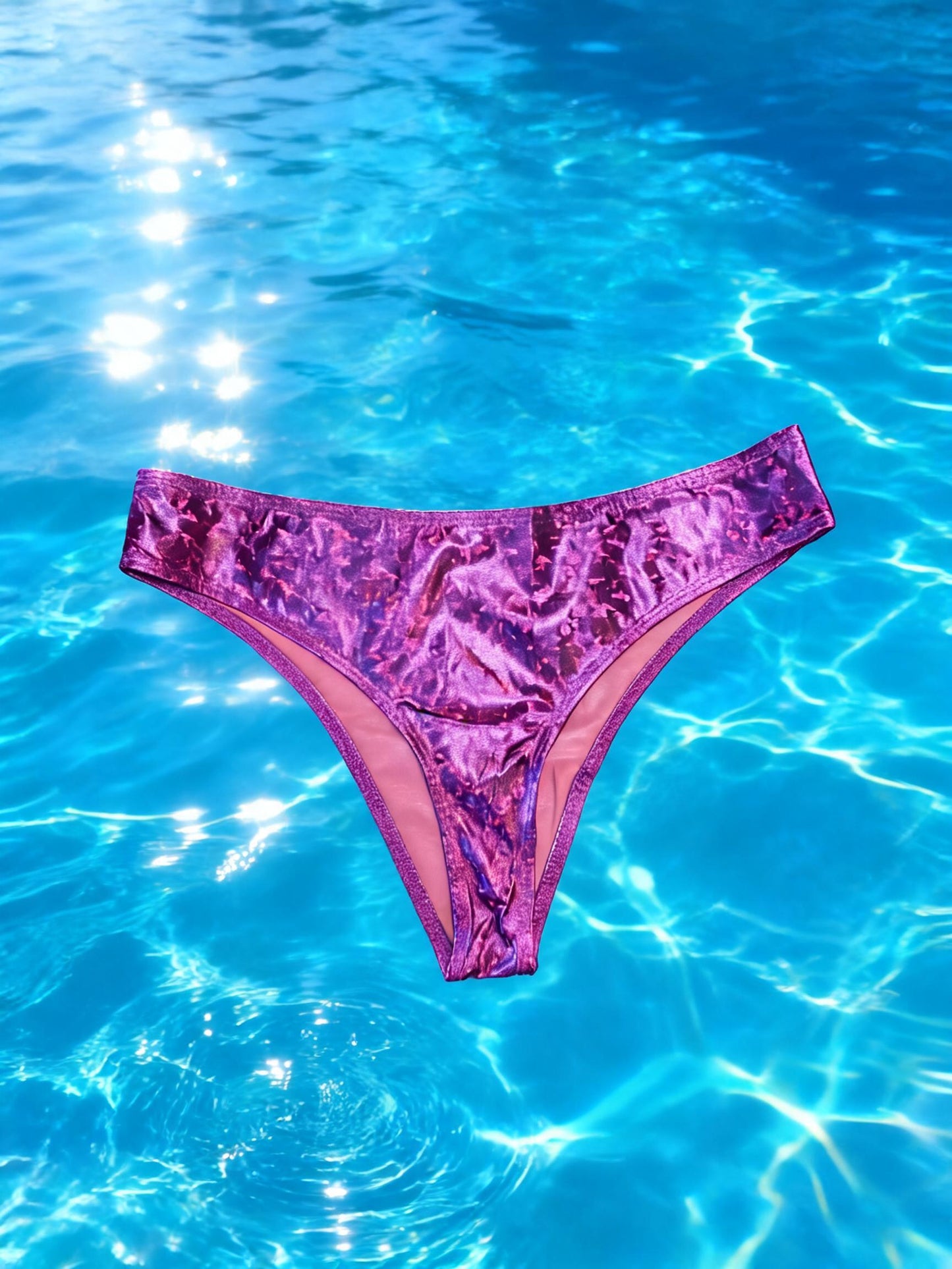 Shania Metallic Bikini Bottom