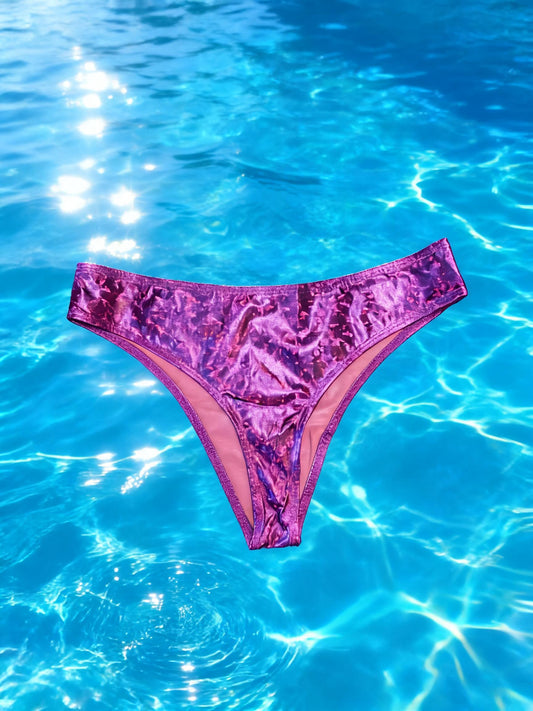 Shania Metallic Bikini Bottom