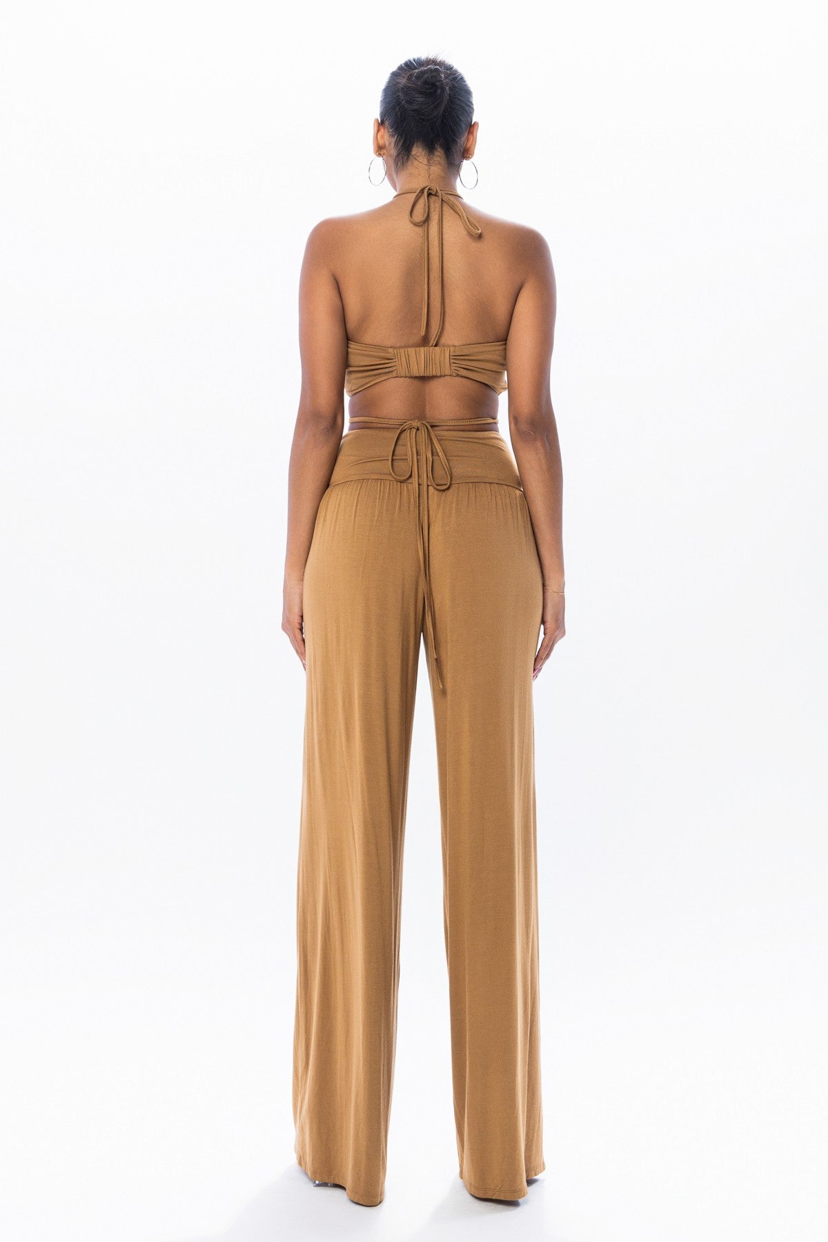Boheme Jersey Beaded Halter Top