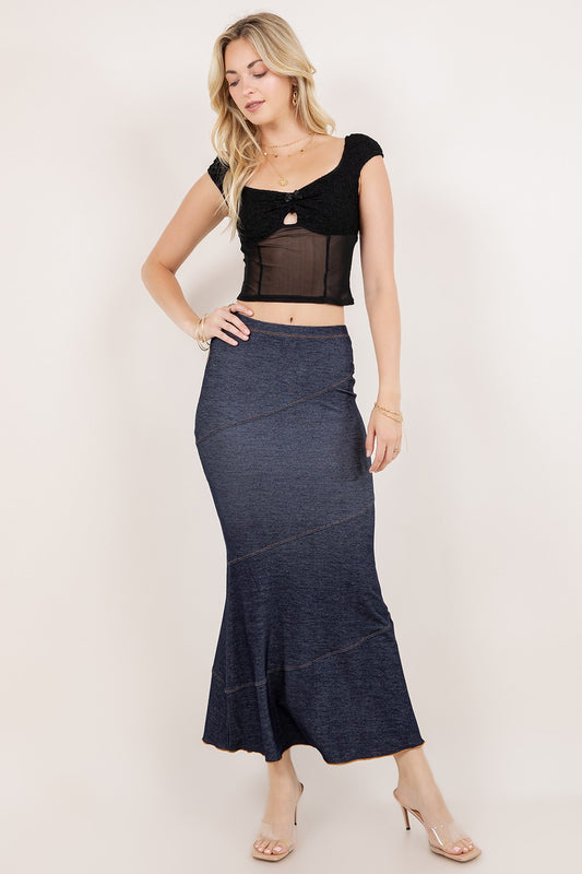 Caroline Denim Maxi Skirt