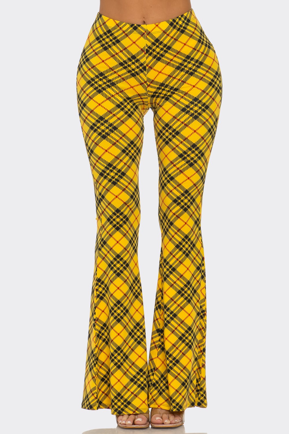 Chloe Plaid Flare Pants