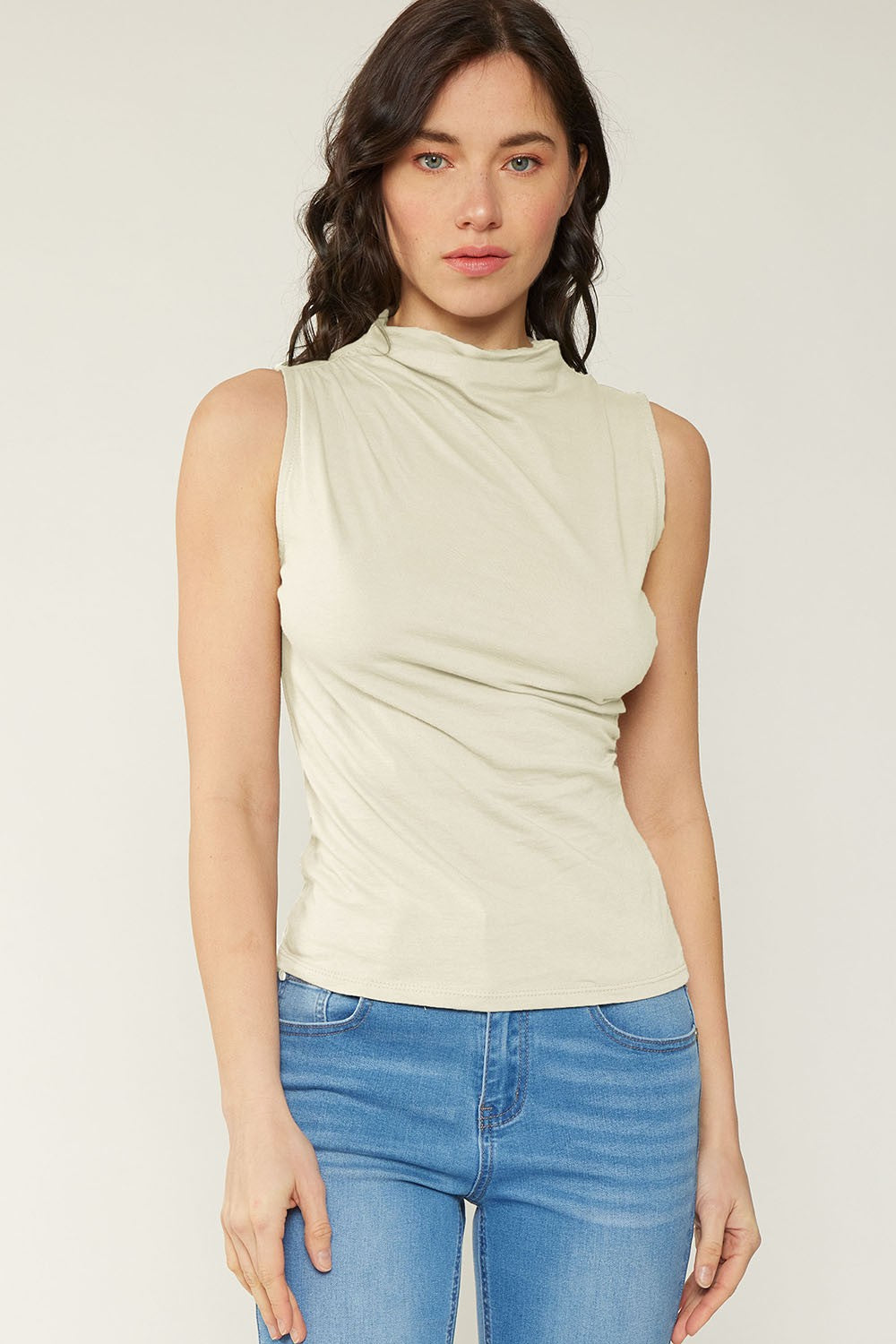 Cotton Drape Knit Top