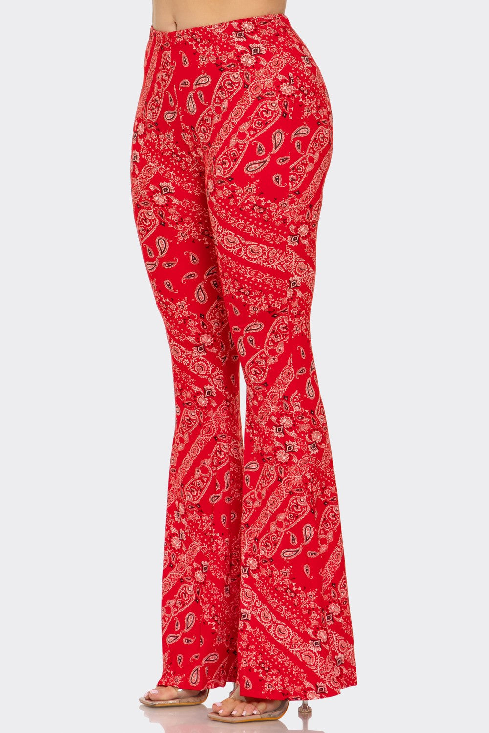 Elena Bandana Print Flare Pants