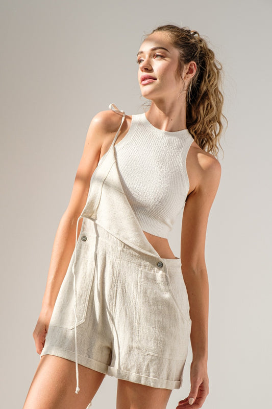 Esmeralda Round Neck Knit Tank Top