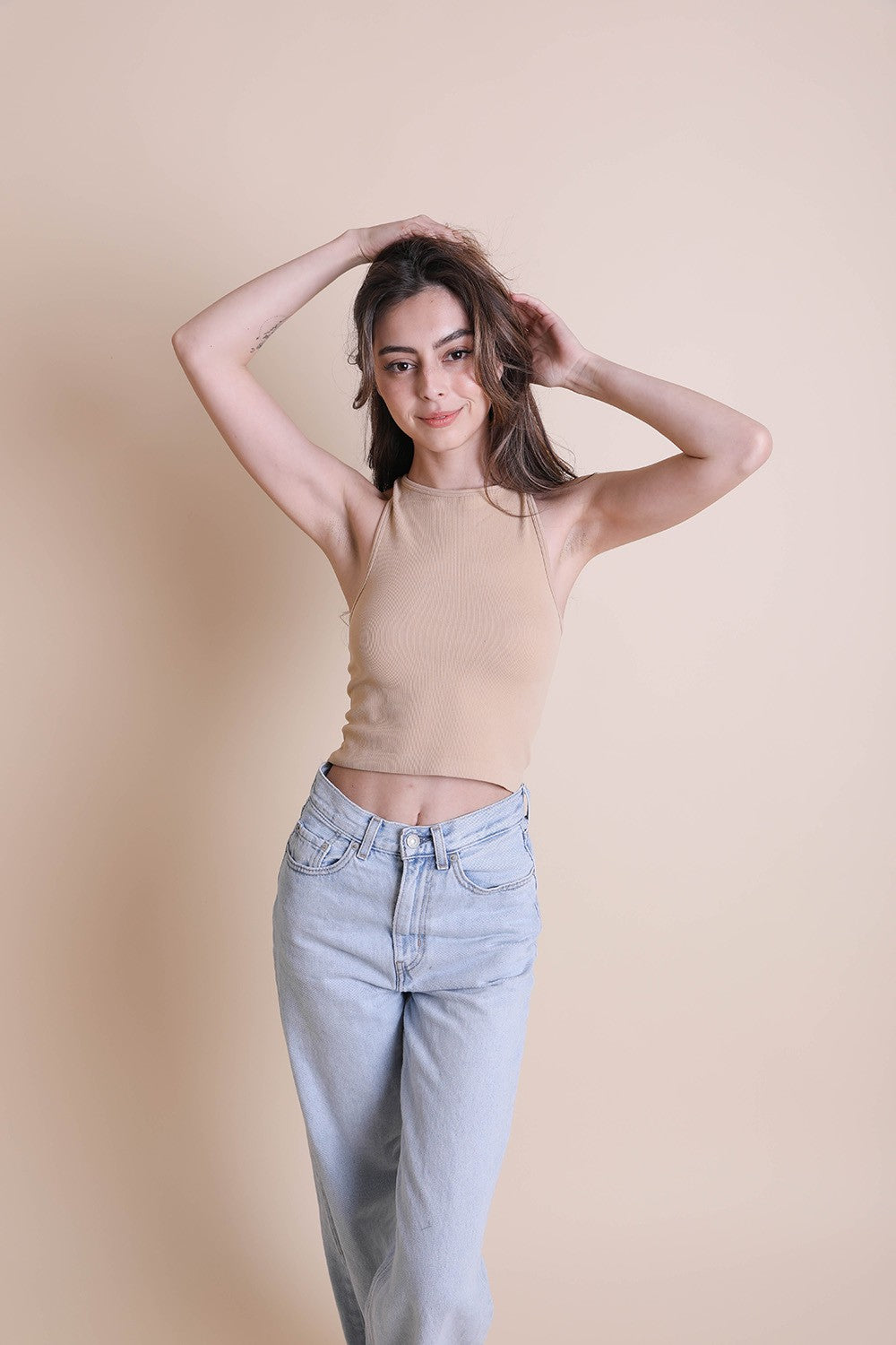 High Neck Racerback Top