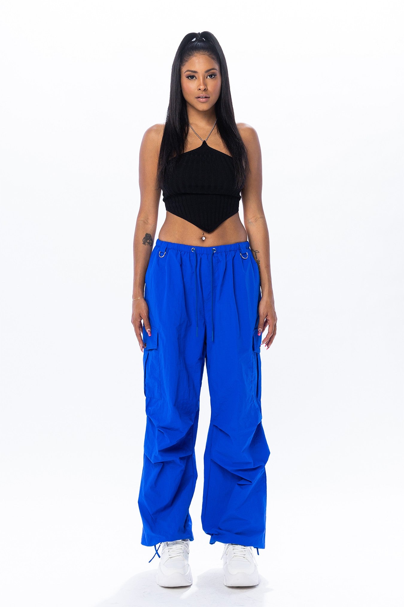 Kiya Low Rise Parachute Pants