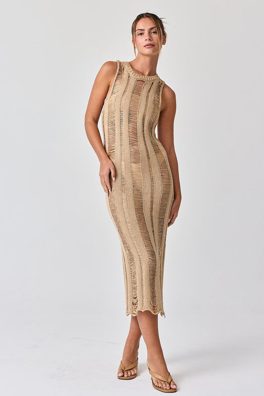 Lillian Ladder Knit Dress