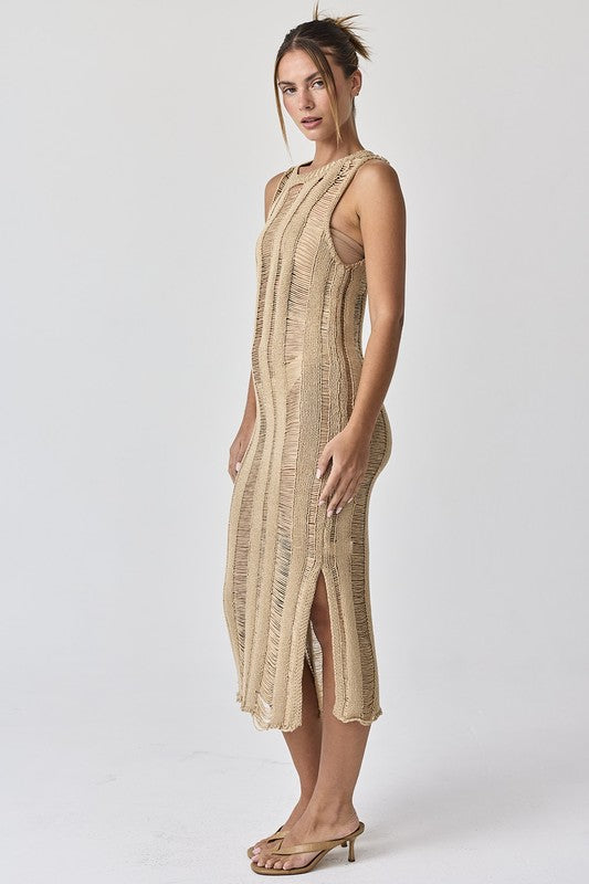 Lillian Ladder Knit Dress