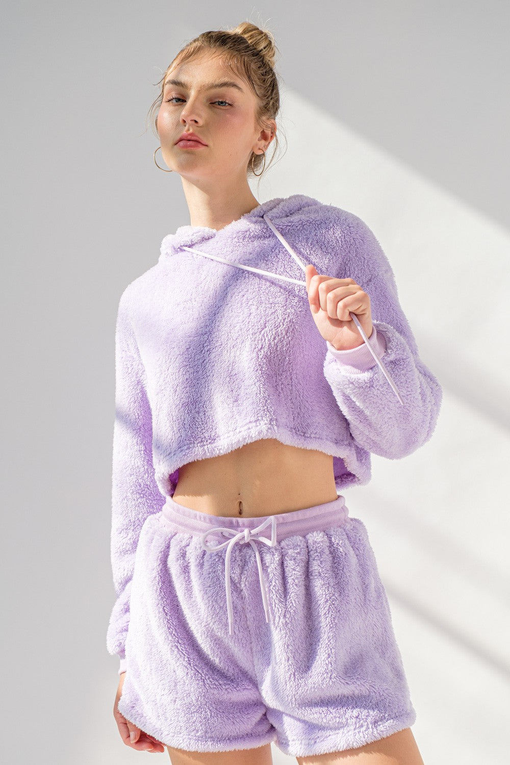 Linsay Cozy Crop Hoodie