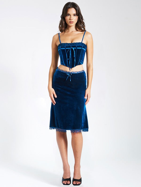 Lorraine Velvet Skirt
