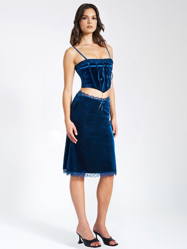 Lorraine Velvet Skirt