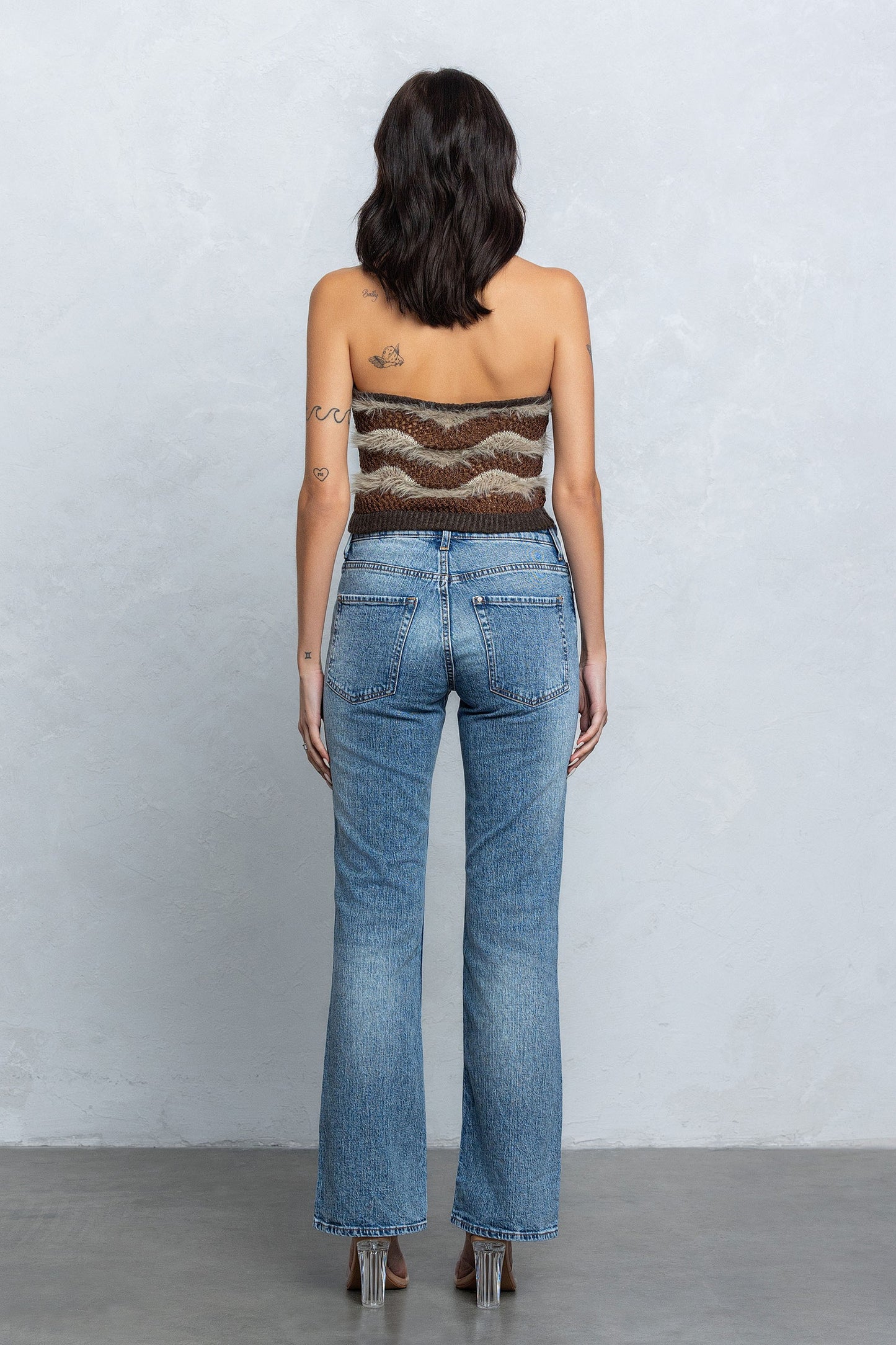 Mandi Crochet Stripe Halter Top