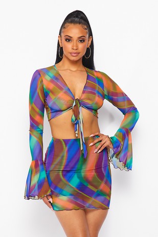 Mesmerized Mesh Mini Skirt