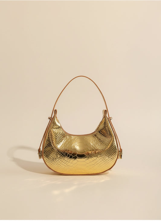 Nina Croc Shoulder Bag