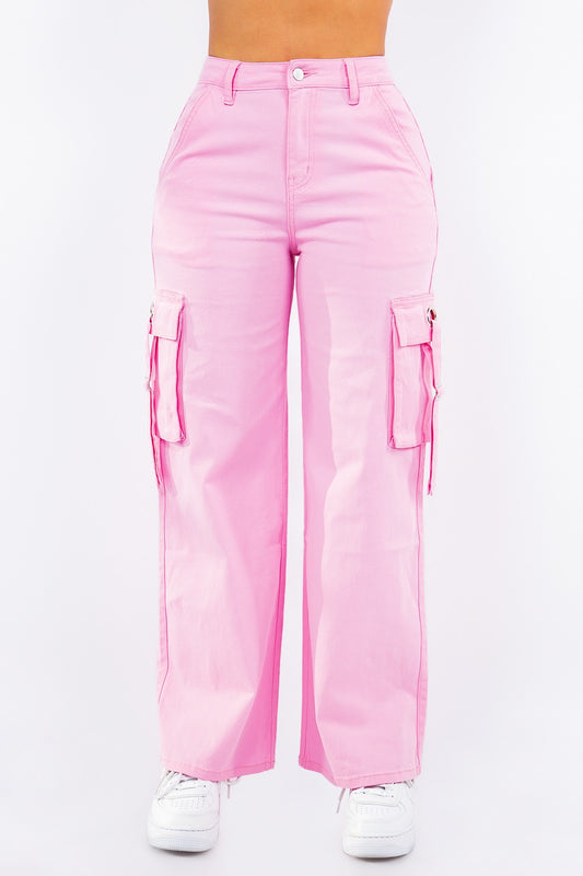 Plus Wide Leg Cargo Pants