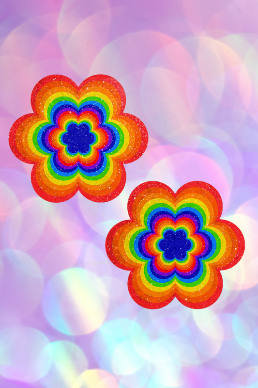 Rainbow Flower Power Pasties