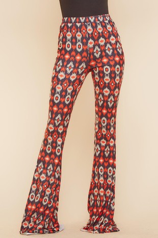 Printed Bell Bottoms - Ikat