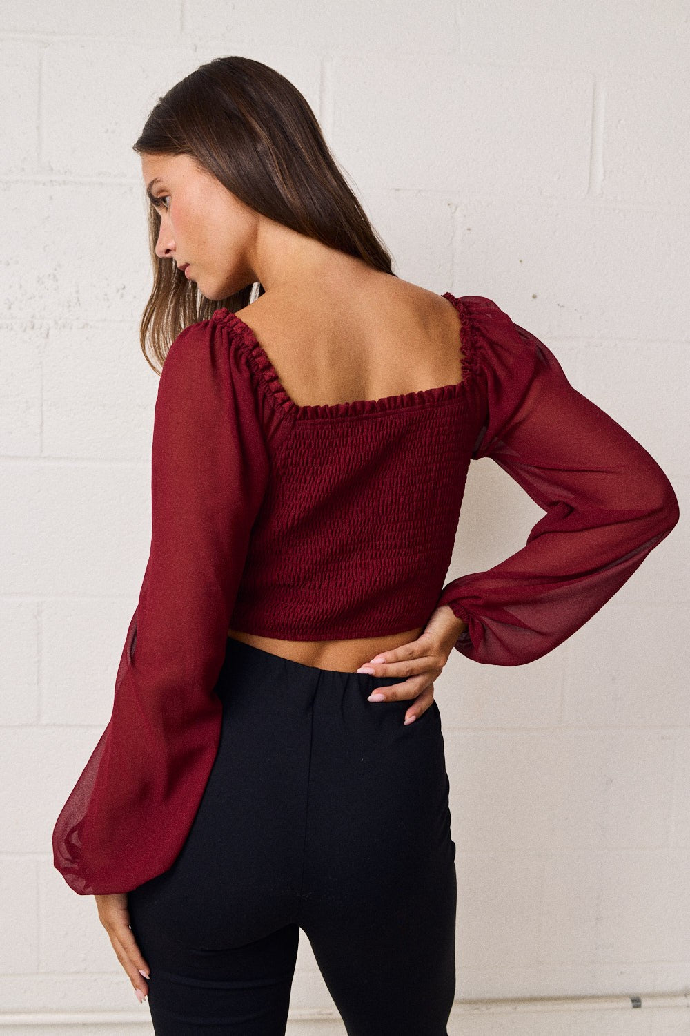 Roma Lace Peasant Top
