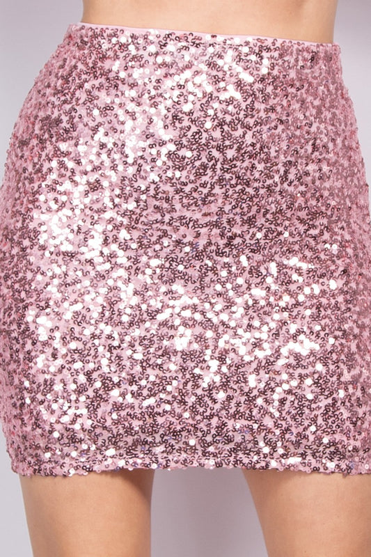 Talia Sequin Mini Skirt
