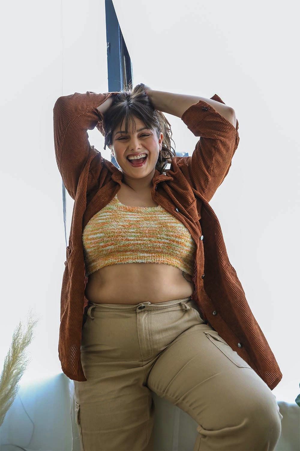 Plus Whimsical Bouclé Bralette