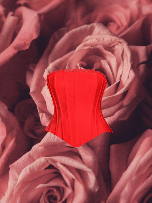 Yamila Lace Trim Corset Top