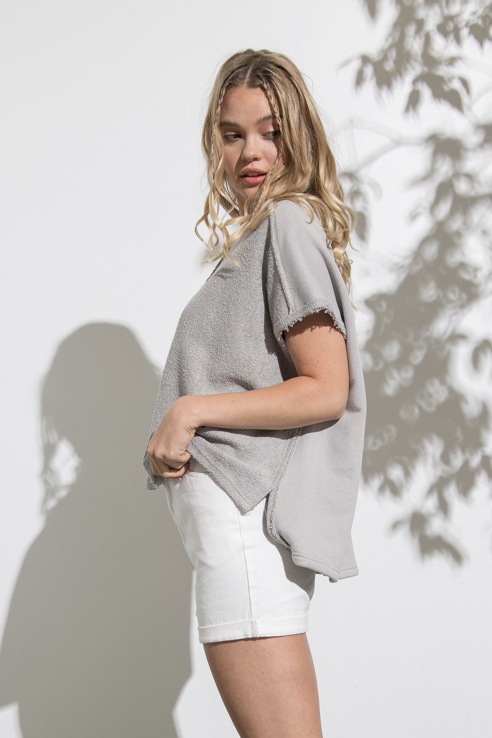 Oversized Raw Stitch Vest