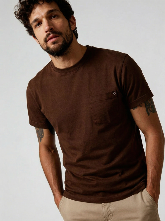 Pocket Crew Neck Tee