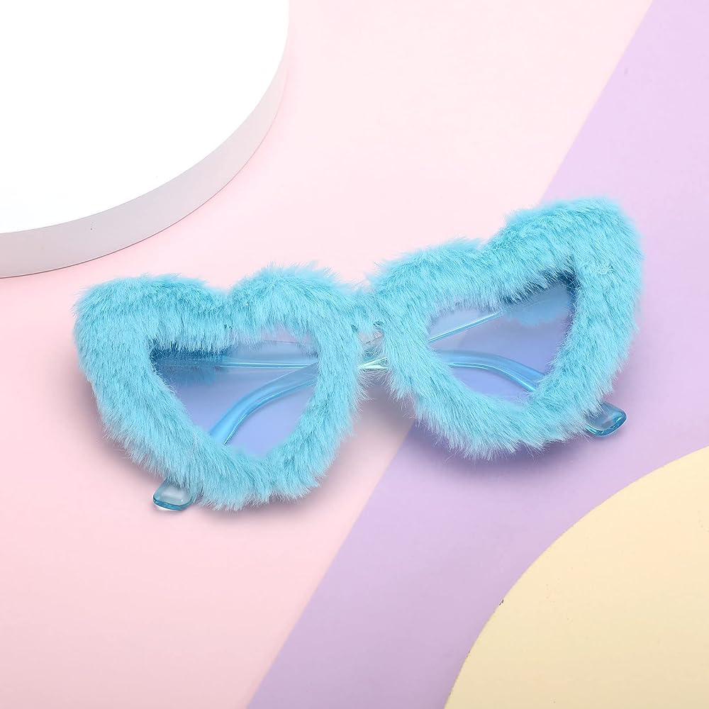 Fuzzy Feels Fur Heart Sunnies