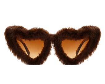 Fuzzy Feels Fur Heart Sunnies