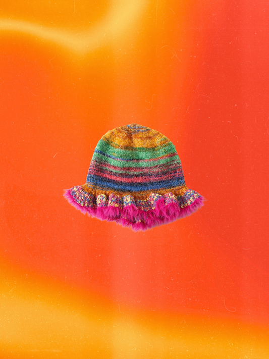 Fuzzy Knit Bucket Hat
