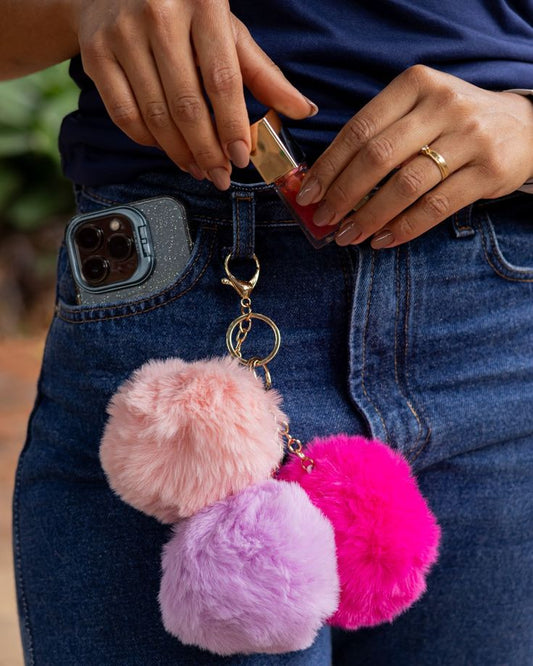 Pom Pom Keychains
