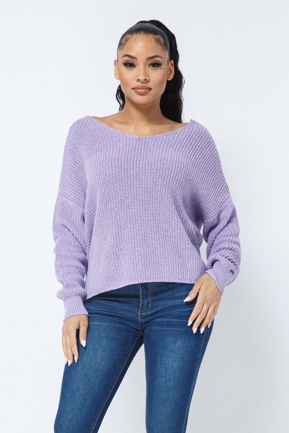 Twist Back Cozy Sweater